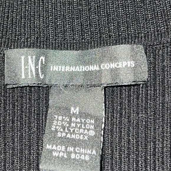 INC international concepts black mini dress size medium - Picture 2 of 6
